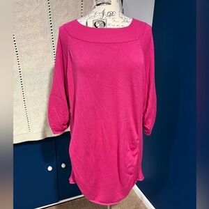 Plus size bright Pink sweater